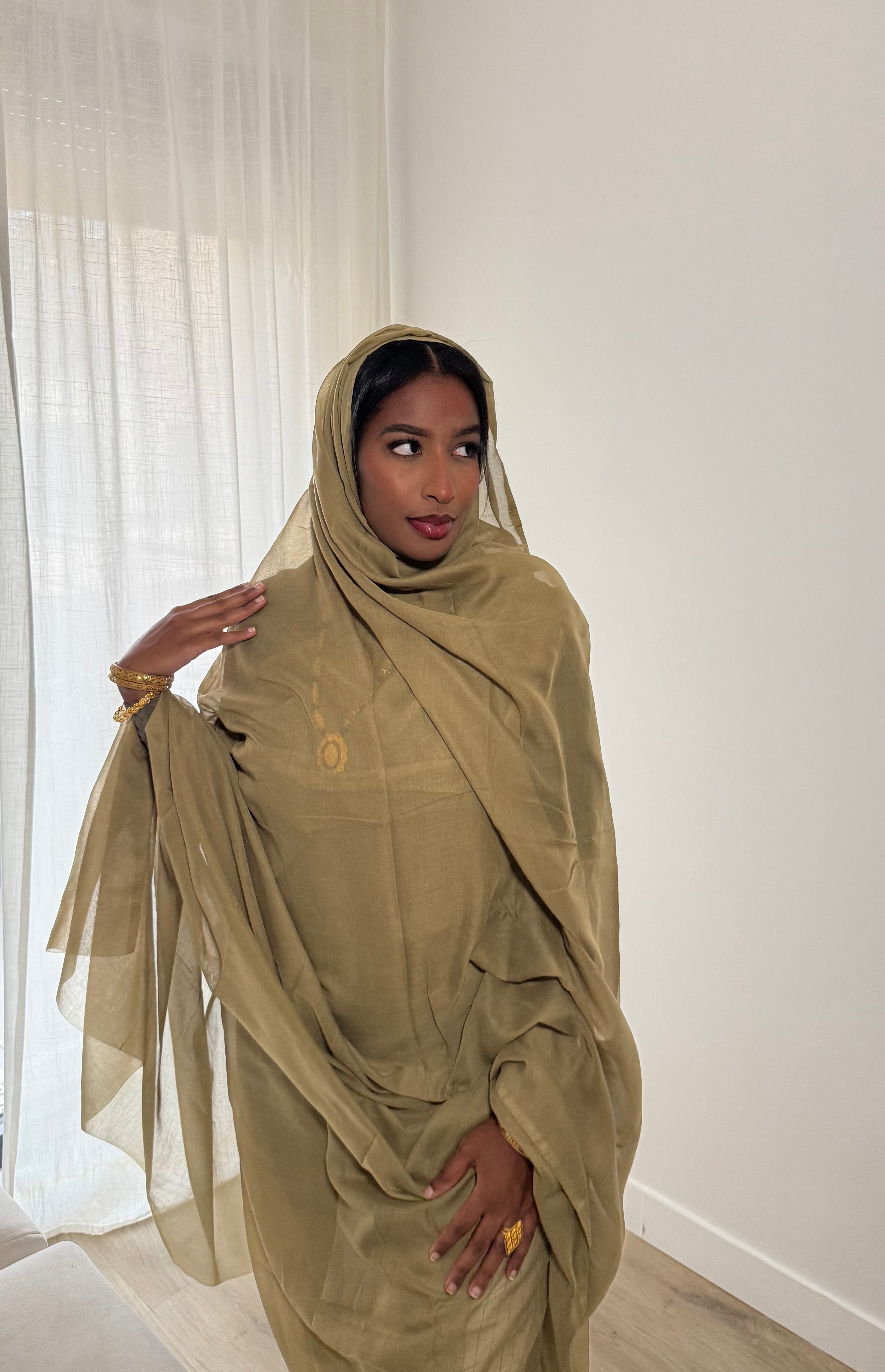 Melhfa Olive Premium