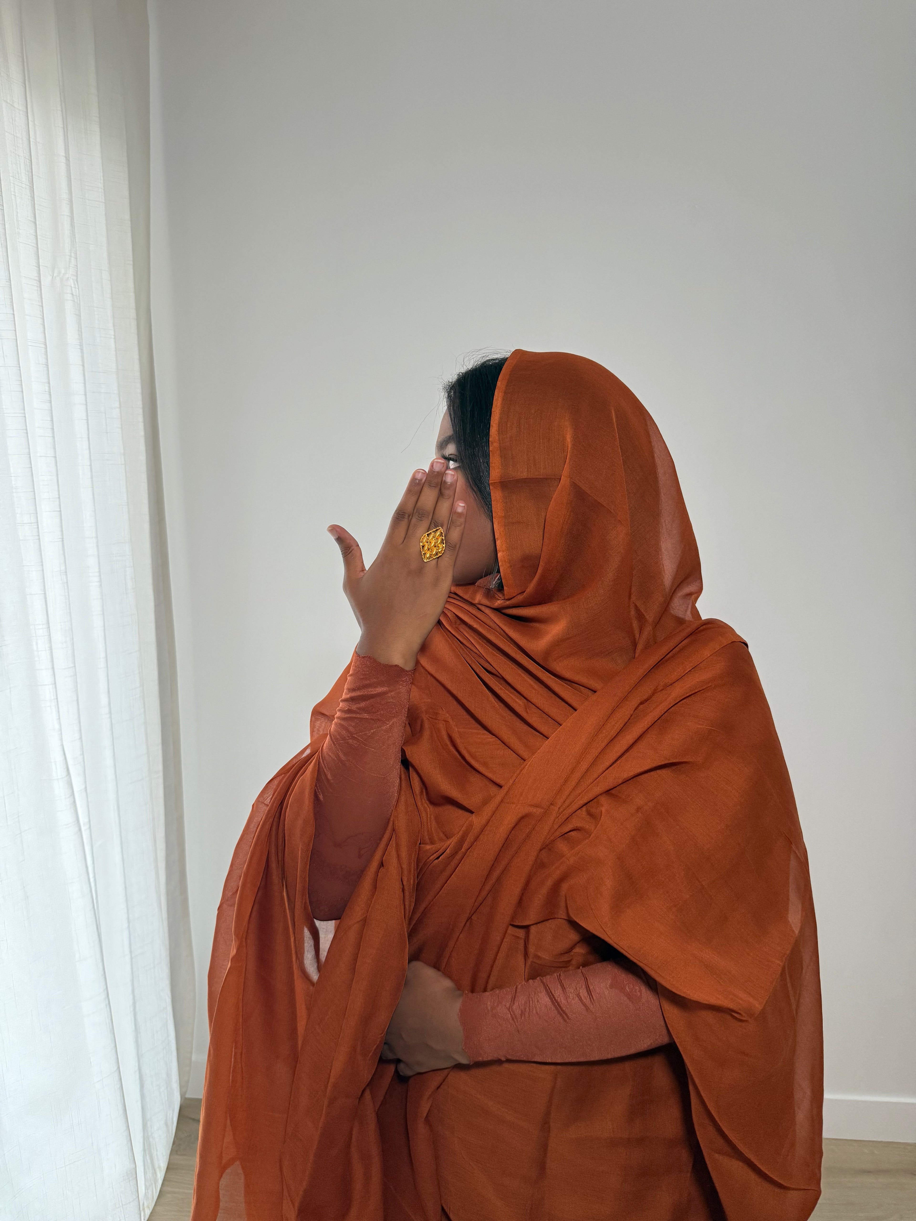 Melhfa Terracotta Premium