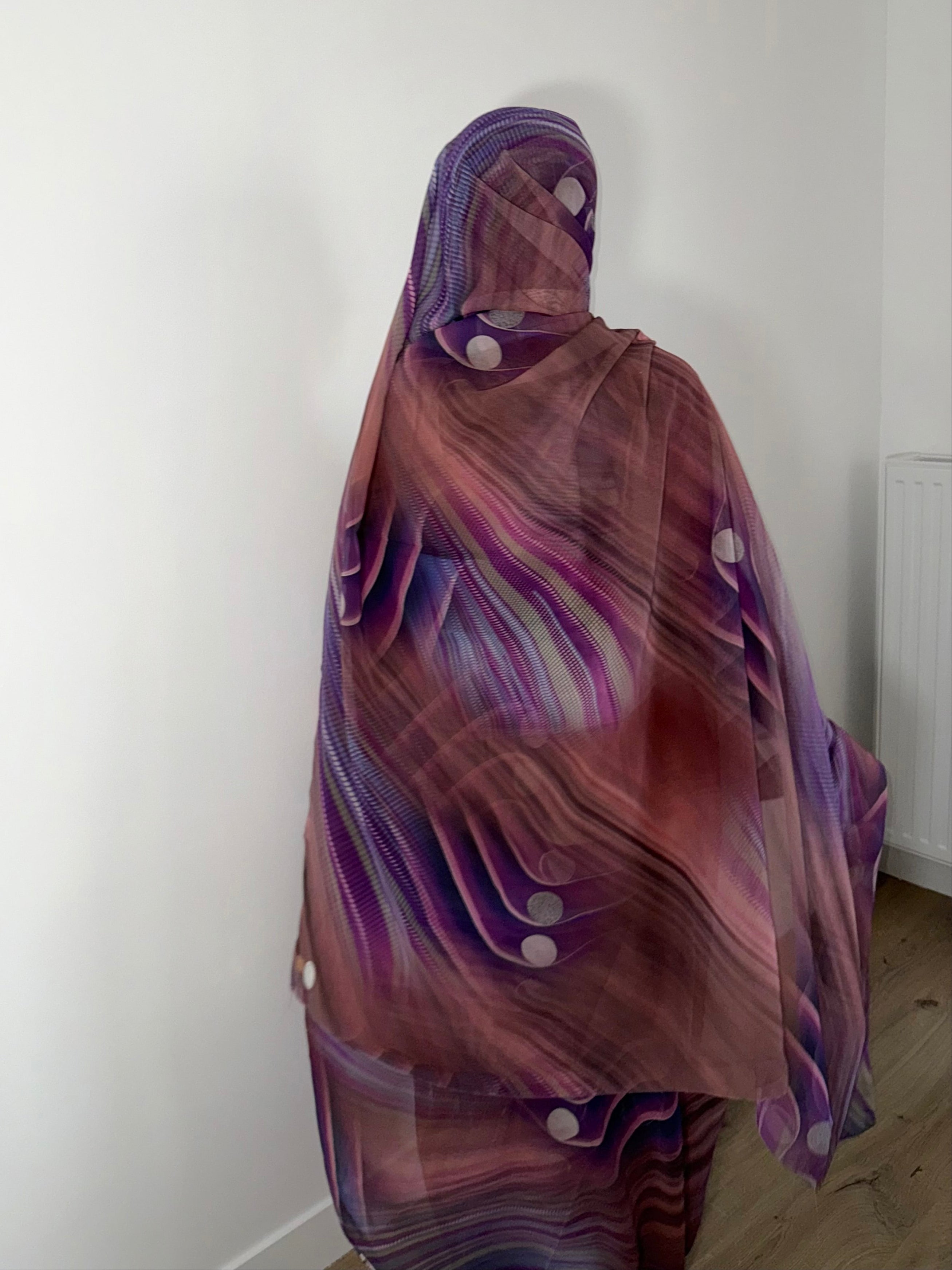 Melhfa Paon Violet Premium