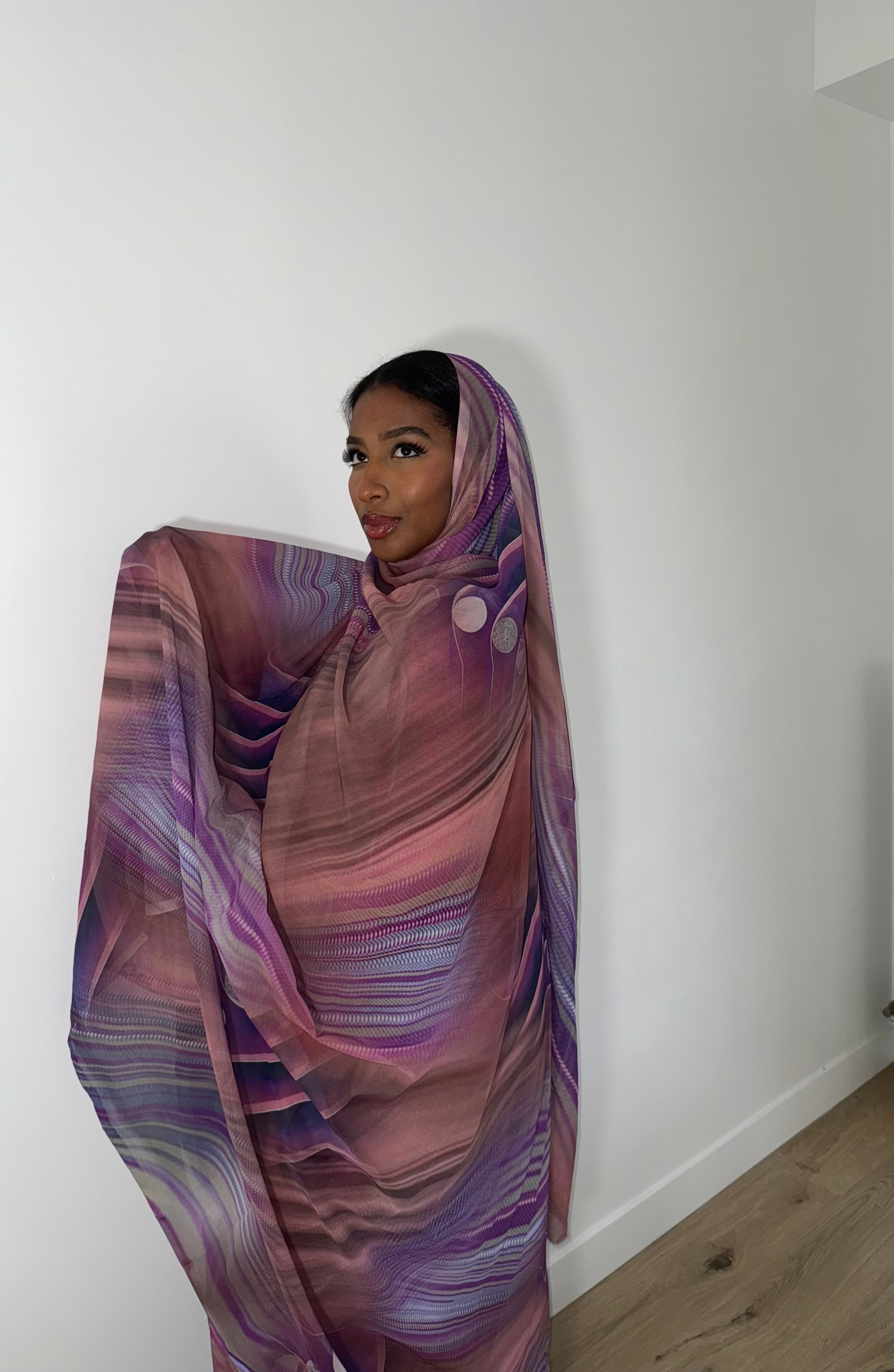 Melhfa Paon Violet Premium